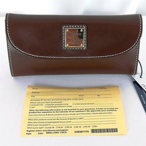 NWT's Dooney & Bourke Chestnut Continental Wallet